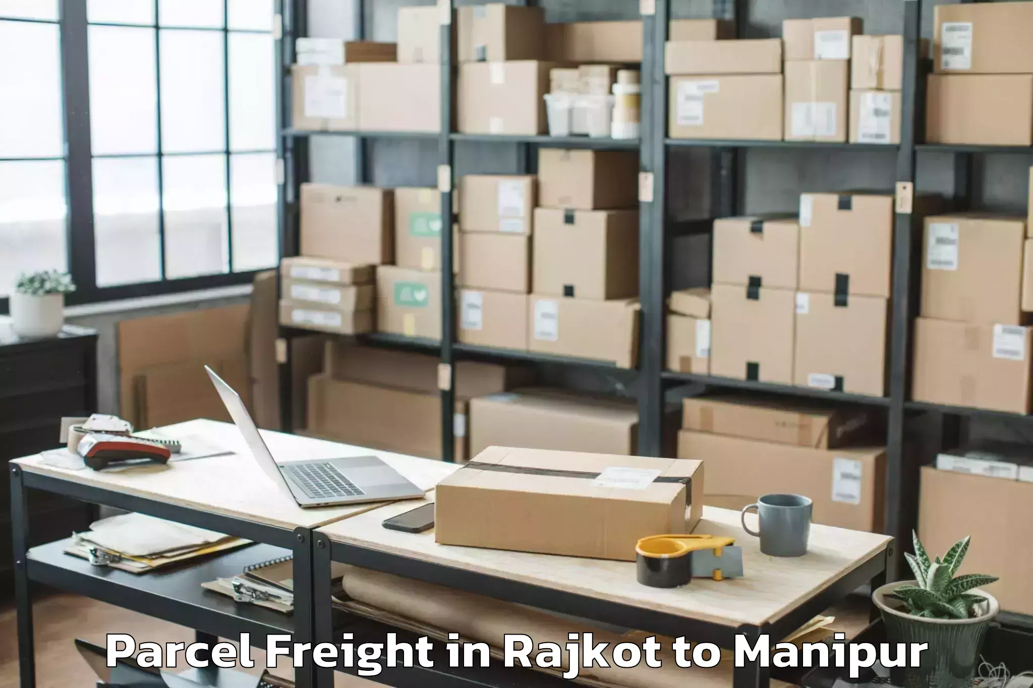 Professional Rajkot to Sawombung Parcel Freight